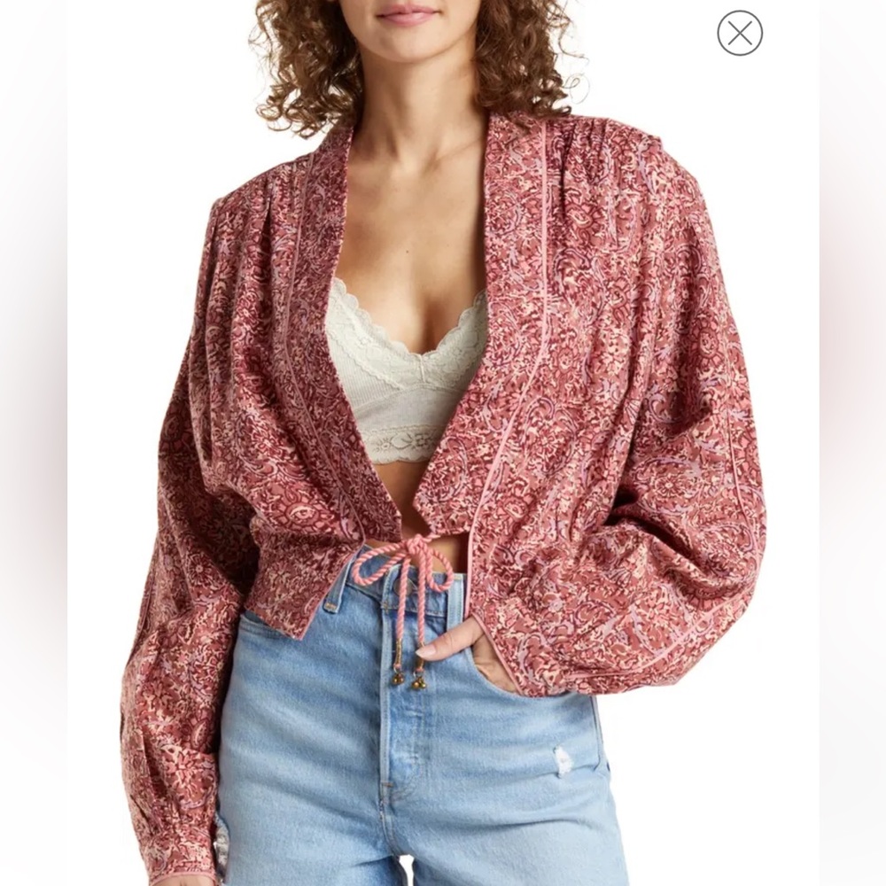 New Free People Rosalina Jacker in mocha NWT size XS